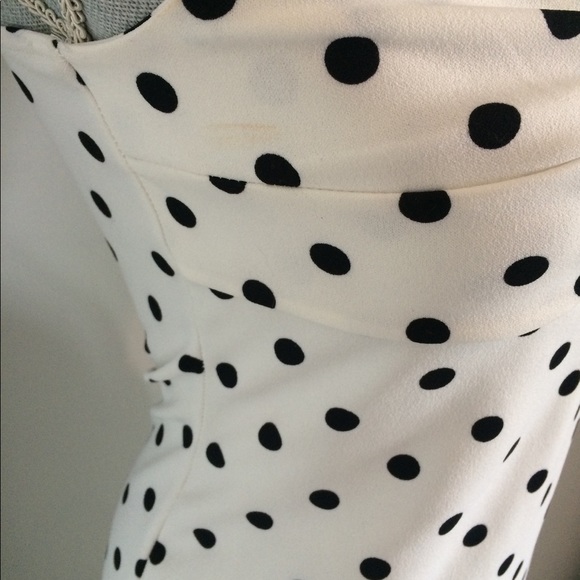 💖 Polka dot black and white dress 💖 - Picture 4 of 5